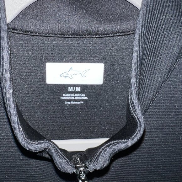 Womens GREG NORMAN Ribbed Collar Sleeveless Lightweight Golf Sport Vest Black M - Picture 2 of 13